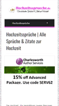 Mobile Screenshot of hochzeitssprueche.de