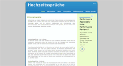 Desktop Screenshot of hochzeitssprueche.biz