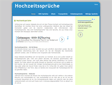Tablet Screenshot of hochzeitssprueche.biz