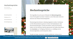 Desktop Screenshot of hochzeitssprueche.com