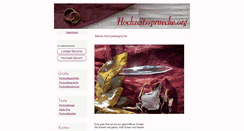 Desktop Screenshot of hochzeitssprueche.org